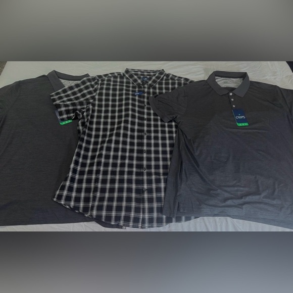 Chaps Other - Lot of 3 Men’s 3XL Shirts 2 Chaps Golf Polos & 1 George Short Sleeve Button Up